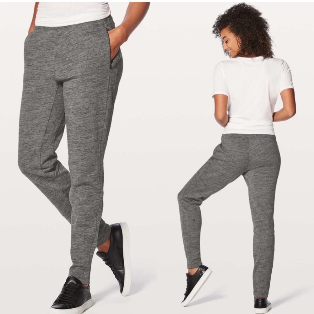 Lululemon Free To Roam Heathered Corral Dark Grey 30" Joggers Pants (Size 4)